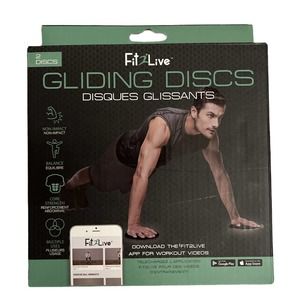 Fit2Live Gliding Discs (Fitness Exercise Sliders) 2 Pack - Abdominal, Strength